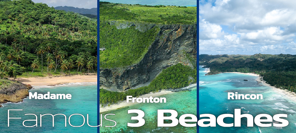 Best Tours to 3 Famous Beaches: Playa Rincon, Fronton & Madame in Samana.